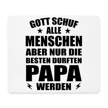 Papa Familie Papas Geschenk - Mousepad (Querformat) - Weiß - Vorne
