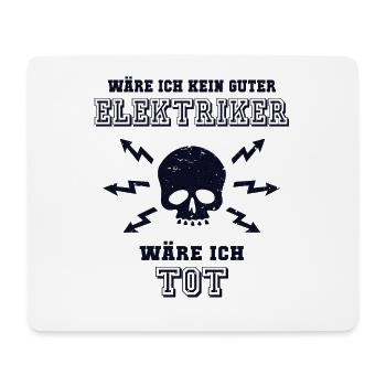 Guter Elektriker Elektroinstallateur Elektroniker - Mousepad (Querformat) - Weiß - Vorne