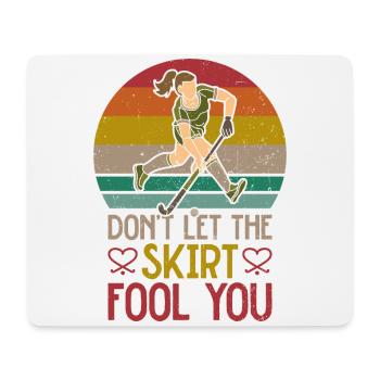 Field Hockey Don't Let The Skirt - Mouse Pad (horizontal) - white - Front