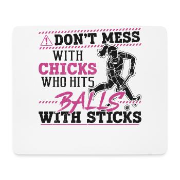 Hockey sur gazon Adulte Humour Ne pas - Tapis de souris (format paysage) - blanc - Devant