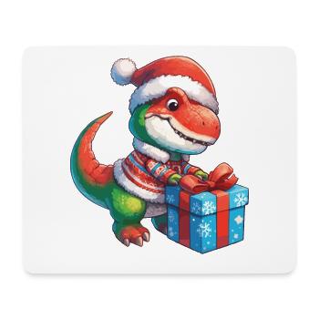 T-Rex Dino Child Gift Unwrap - Mouse Pad (horizontal) - white - Front