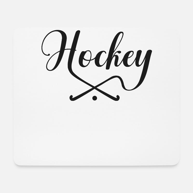Field Hockey Hockey - Mousepad (Querformat) - Weiß