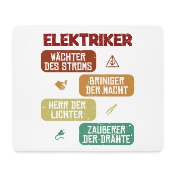Wächter Bringer Herr Zauberer Elektrotechniker - Mousepad (Querformat) - Weiß - Vorne
