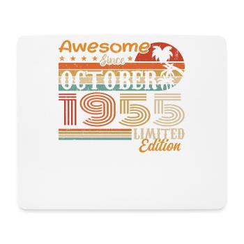 1955 October Vintage - October 1955 - Mouse Pad (horizontal) - white - Front