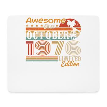 1976 October Vintage - October 1976 - Mouse Pad (horizontal) - white - Front