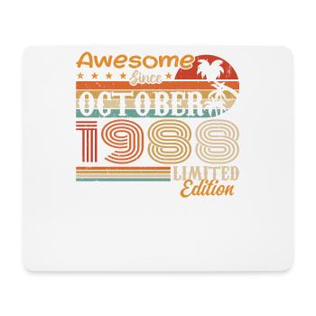 Millésime d’octobre 1988 - Octobre 1988 - Tapis de souris (format paysage) - blanc - Devant