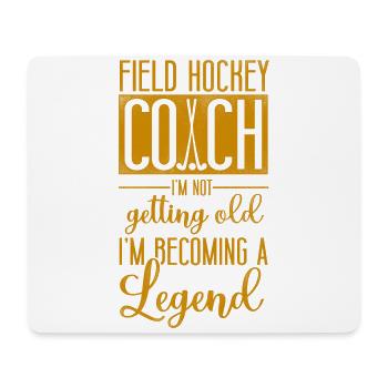 Field Hockey Coach Field Hockey - Mousepad (Querformat) - Weiß - Vorne