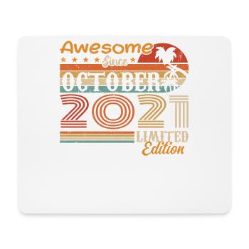 2021 October Vintage - October 2021 - Mouse Pad (horizontal) - white - Front