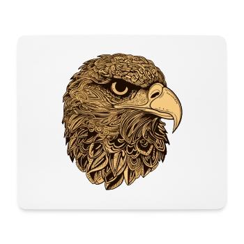 Eagle Head Animal - Mouse Pad (horizontal) - white - Front