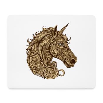 Unicorn Head Animal - Mouse Pad (horizontal) - white - Front