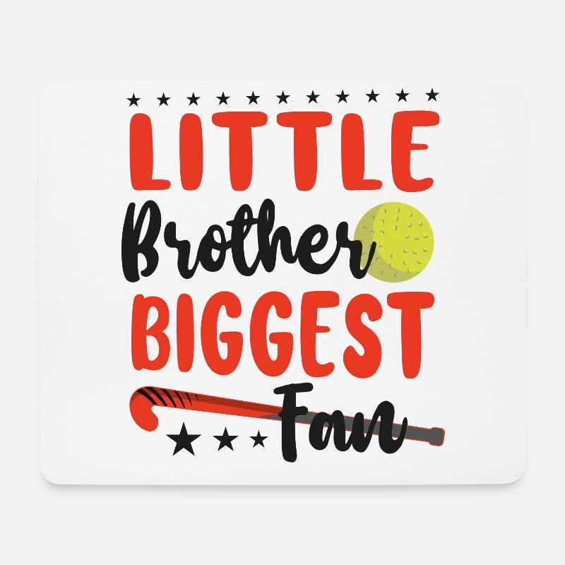 Field Hockey Little Brother - Mousepad (Querformat) - Weiß