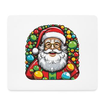 Père Noël Père Noël Père Noël - Tapis de souris (format paysage) - blanc - Devant