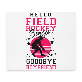 Field Hockey Hello Field Hockey - Mousepad (Querformat) - Weiß - Vorne