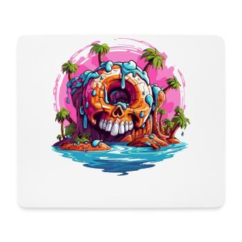 Monster Insel Donut - Mousepad (Querformat) - Weiß - Vorne
