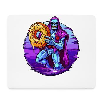 Le beignet squelette du super-vilain bleu - Tapis de souris (format paysage) - blanc - Devant