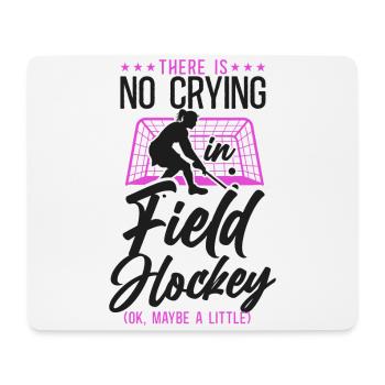 hockey sur gazon, il n’y a pas de pleurs - Tapis de souris (format paysage) - blanc - Devant