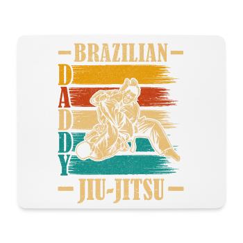 Brazilian Jiu-Jitsu Daddy - Mousepad (Querformat) - Weiß - Vorne