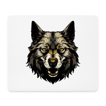 Akita Dog Head - Mouse Pad (horizontal) - white - Front