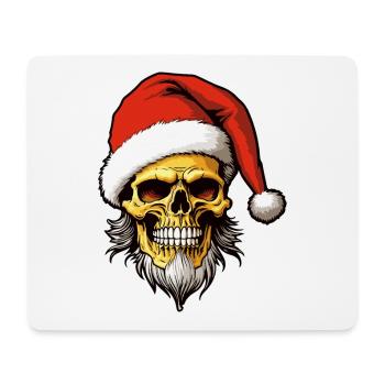 Santa Claus Skull Christmas - Mouse Pad (horizontal) - white - Front