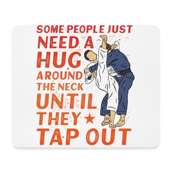 Brazilian Jiu-Jitsu BJJ - Mousepad (Querformat) - Weiß - Vorne