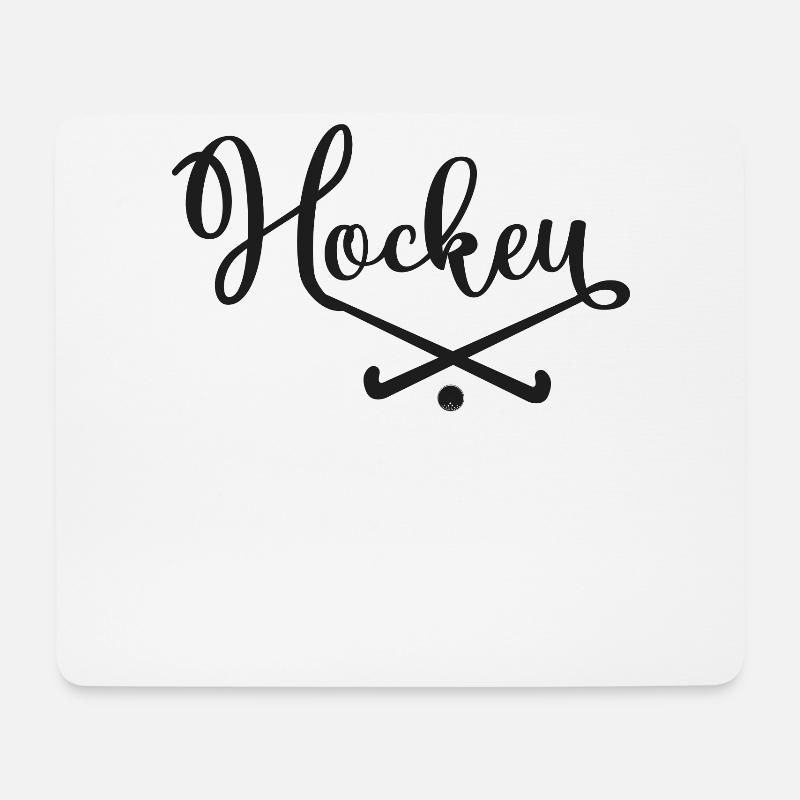 Field Hockey Hockey - Mousepad (Querformat) - Weiß