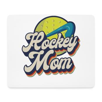 Maman de hockey sur gazon Maman de hockey rétro - Tapis de souris (format paysage) - blanc - Devant