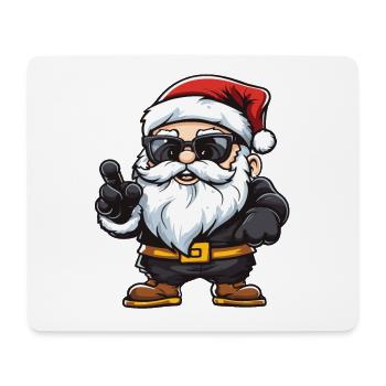 Père Noël Illustration de bande dessinée - Tapis de souris (format paysage) - blanc - Devant
