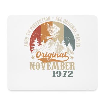 Anniversaire en Novembre 1972 - Novembre 1972 - Tapis de souris (format paysage) - blanc - Devant