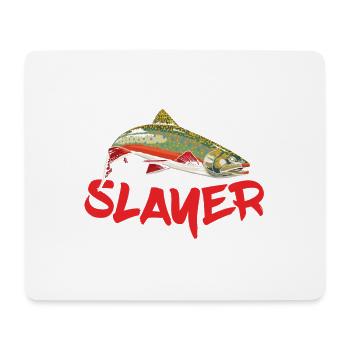 Trout killer for all fishing fans - Mouse Pad (horizontal) - white - Front