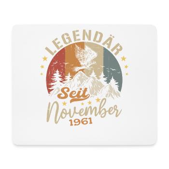 Legendär Seit November 1961 - 1961 - Mousepad (Querformat) - Weiß - Vorne