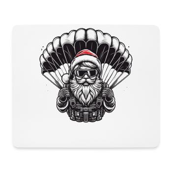 Skydiving Santa Advent Adventure Jump - Mousepad (Querformat) - Weiß - Vorne