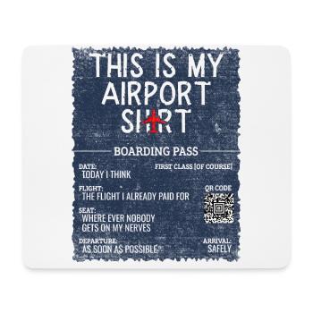 Urlaub Reisen Zitat - This Is My Airport - Mousepad (Querformat) - Weiß - Vorne