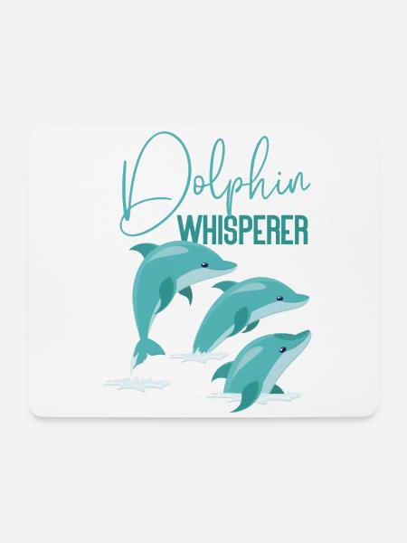 Dolphin Dolphin Whisperer - Mousepad (Querformat) - Weiß