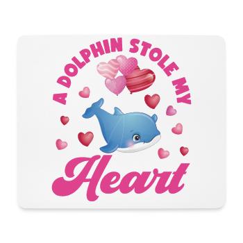 Dolphin Valentines Day A Dolphin - Mousepad (Querformat) - Weiß - Vorne