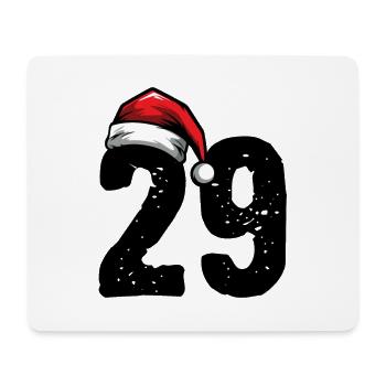 29 Zahl Weihnachten - Mousepad (Querformat) - Weiß - Vorne