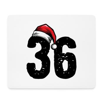 36 Number Christmas - Mouse Pad (horizontal) - white - Front