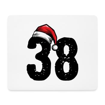38 Numéro Noël - Tapis de souris (format paysage) - blanc - Devant
