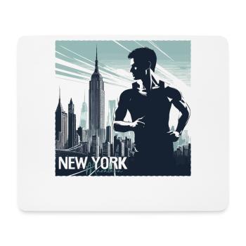 Maillot de course Runner - Tapis de souris (format paysage) - blanc - Devant