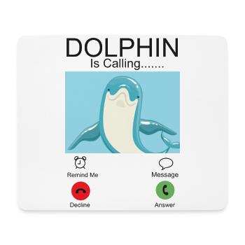 Dolphin Phone Display Dolphin Est - Tapis de souris (format paysage) - blanc - Devant