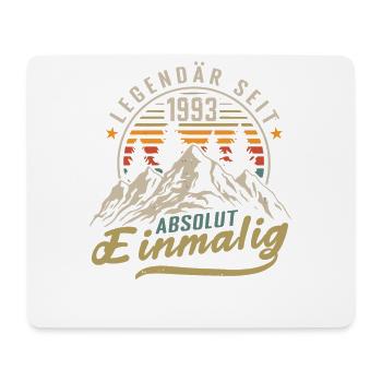 Legendär seit 1993 Jahrgang Vintage Geburtstag - Mousepad (Querformat) - Weiß - Vorne