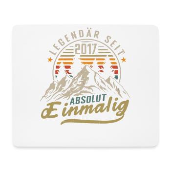 Legendär seit 2017 Jahrgang Vintage Geburtstag - Mousepad (Querformat) - Weiß - Vorne