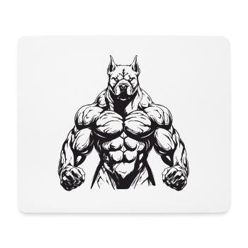 Dog Muscles Workout Gym - Mouse Pad (horizontal) - white - Front