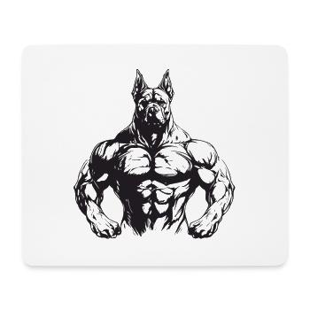 Dog Muscles Dog Workout Gym - Mouse Pad (horizontal) - white - Front