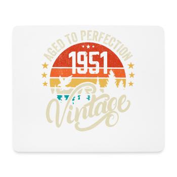 1951 Vintage - Geburtstagsgeschenk 1951 Retro 1951 - Mousepad (Querformat) - Weiß - Vorne