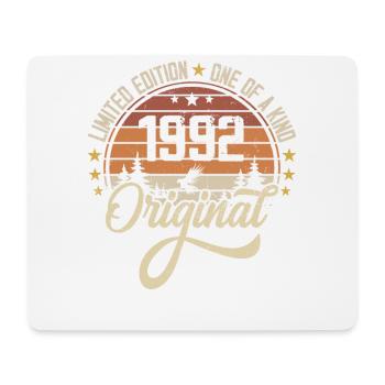 1992 Vintage Vintage rétro cadeau d’anniversaire - Tapis de souris (format paysage) - blanc - Devant