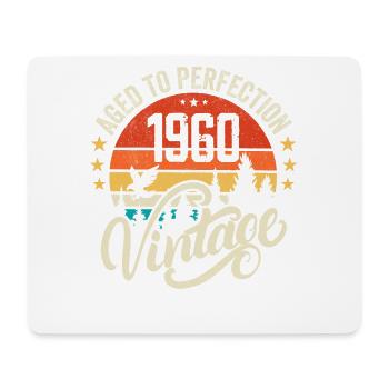 1960 Vintage - Geburtstagsgeschenk 1960 Retro 1960 - Mousepad (Querformat) - Weiß - Vorne