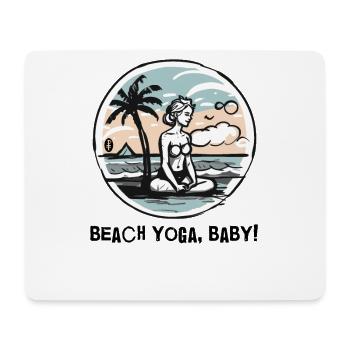 Das ist Strand Yoga, Baby - Mousepad (Querformat) - Weiß - Vorne