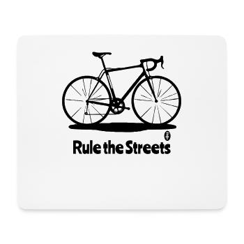 Ein einfaches Rennrad, beherrsche die Straßen - Mousepad (Querformat) - Weiß - Vorne