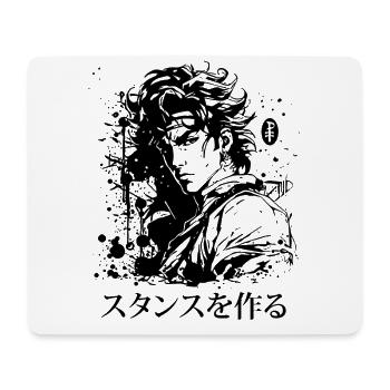 Show Attitude: Anime Manga Hero - Mouse Pad (horizontal) - white - Front