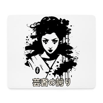 芸者の誇り : Fierté de la Geisha - Tapis de souris (format paysage) - blanc - Devant